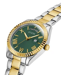 Guess Women's Two Tone Stainless Steel Day and Date Bracelet Watch 36mm