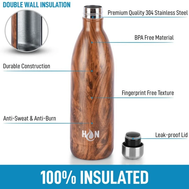 Zulay Kitchen Stainless Steel Water Bottle