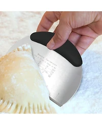 Zulay Kitchen Multi-purpose Bench Scraper And Chopper - Round