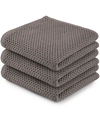 Zulay Kitchen 3 Pack Waffle Weave Kitchen Towels