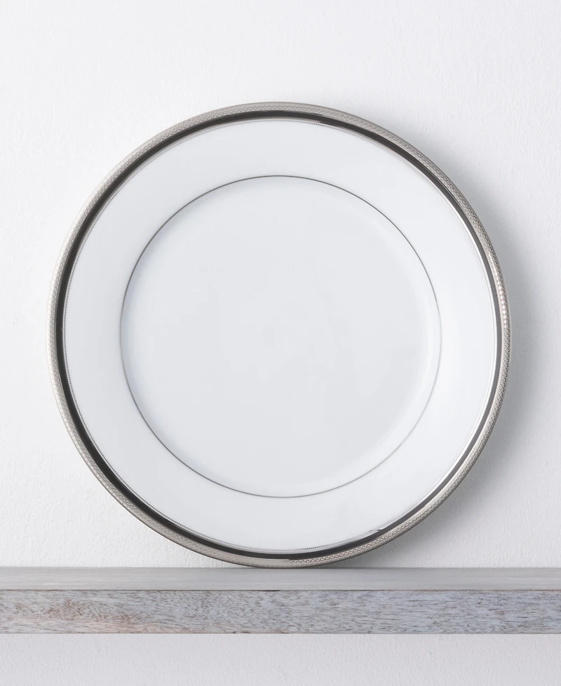 Noritake Austin Platinum Set of 4 Dinner Plates