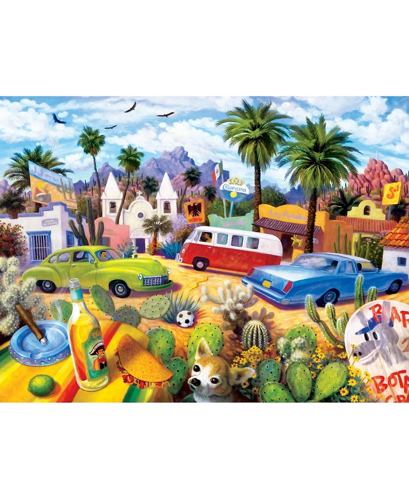 Masterpieces Roadsides of the Southwest - Other Side of the Border 500 Piece Jigsaw Puzzle