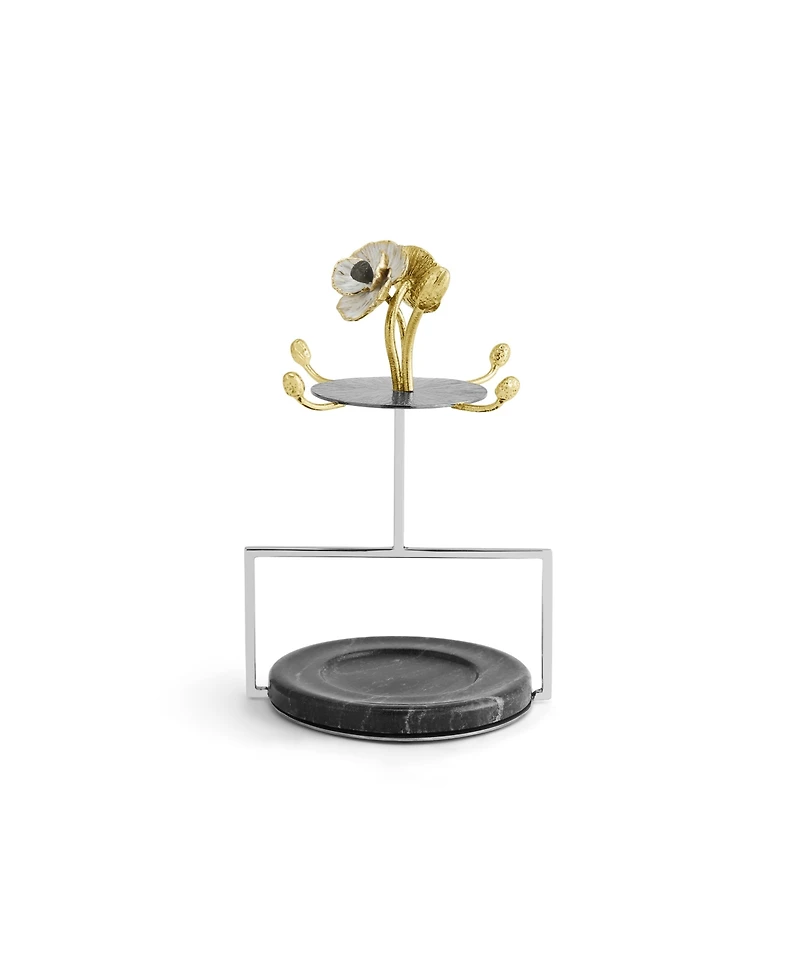Michael Aram Anemone Demitasse 8 Piece Set with Stand
