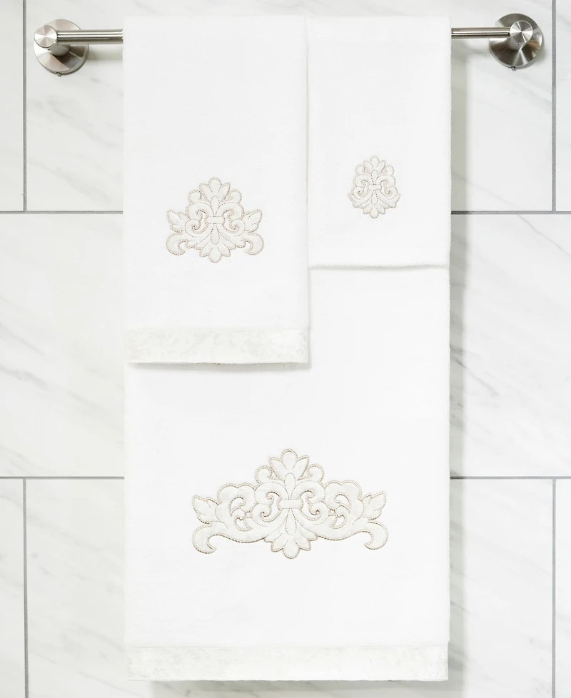 Linum Home Turkish Cotton May Embellished 2-Pc. Hand Towel Set