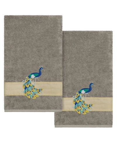 Linum Home Turkish Cotton Penelope Embellished -Pc. Bath Towel Set