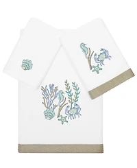 Linum Home Turkish Cotton Aaron Embellished -Pc. Bath Towel Set