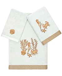 Linum Home Turkish Cotton Aaron Embellished -Pc. Bath Towel Set