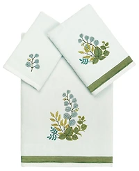 Linum Home Turkish Cotton Botanica Embellished -Pc. Bath Towel Set