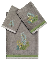 Linum Home Turkish Cotton Botanica Embellished -Pc. Bath Towel Set