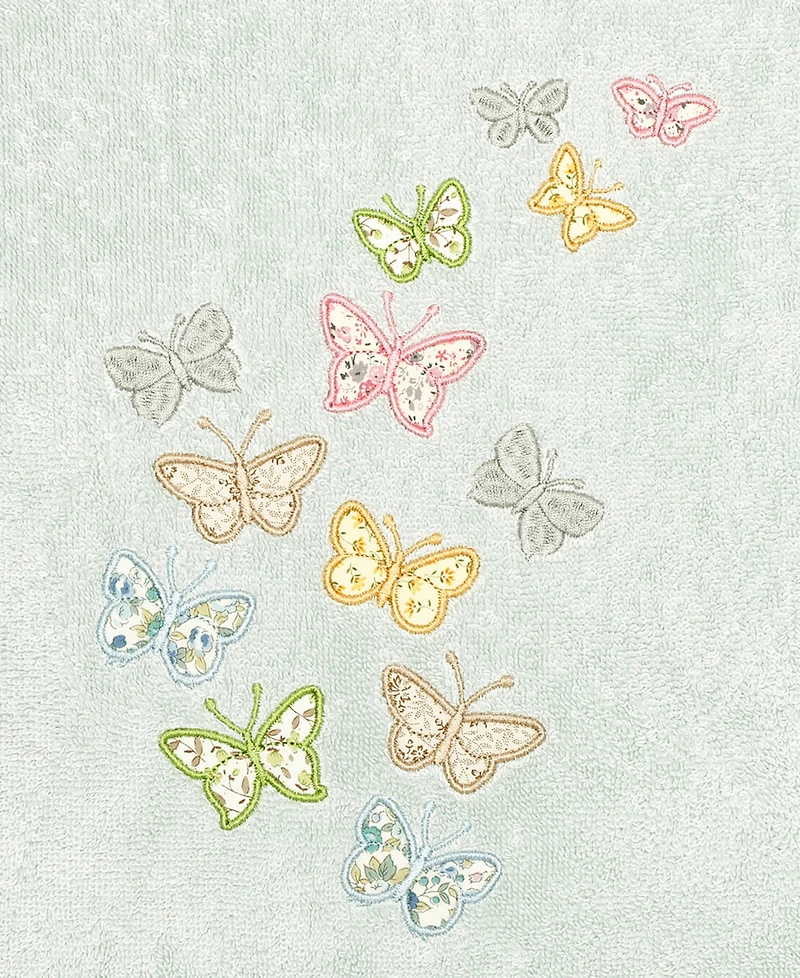 Linum Home Turkish Cotton Mariposa Embellished -Pc. Bath Towel Set