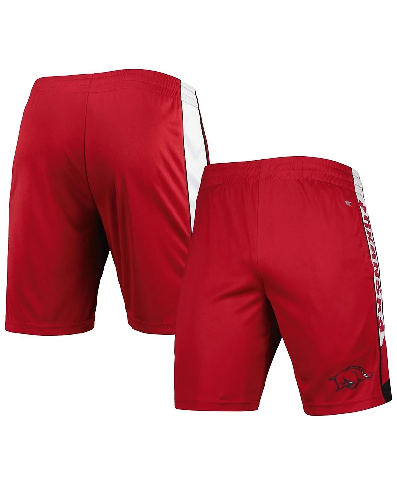 Men's Colosseum Cardinal Arkansas Razorbacks Pool Time Shorts