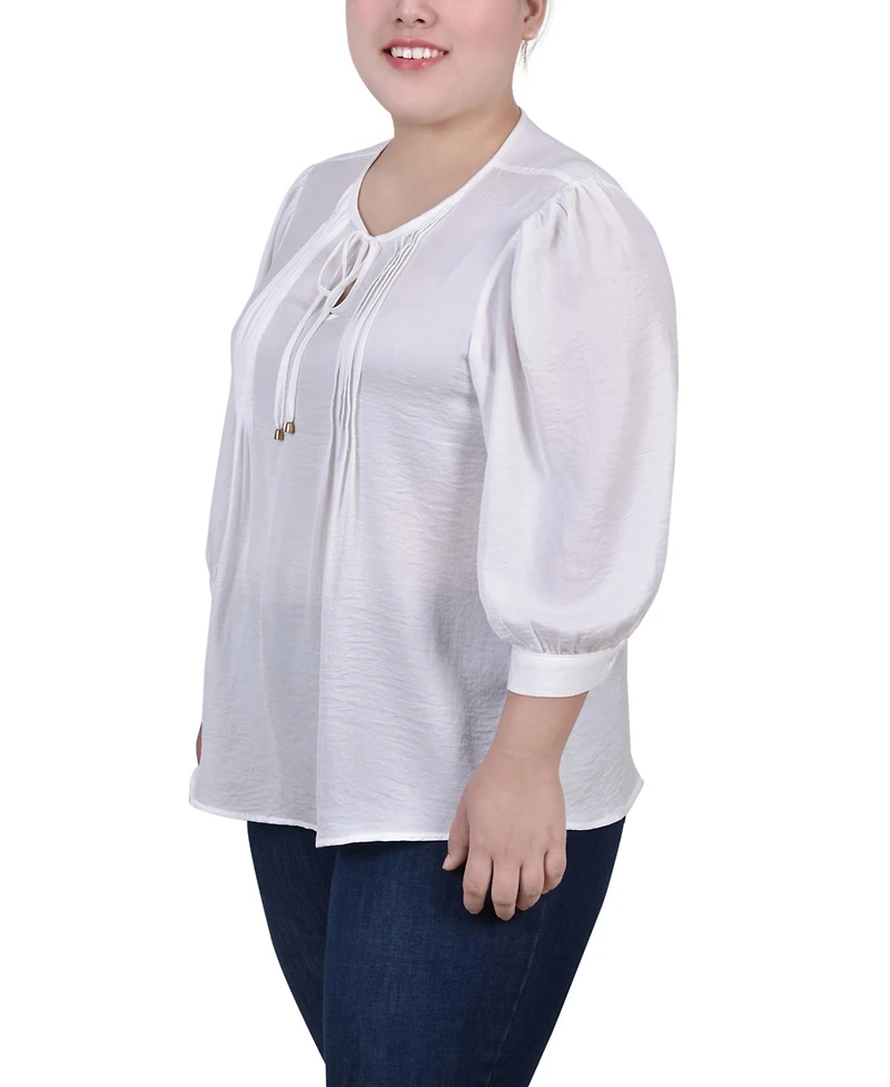 Ny Collection Plus Satin Blouse