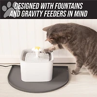Leashboss Fountain Pet Bowl Mat