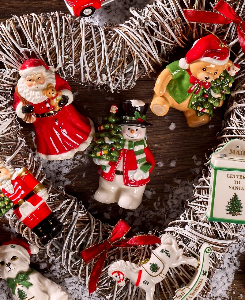 Christmas Tree Snowman Ornament