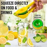 Metal 2-In-1 Lemon Squeezer Manual - Sturdy