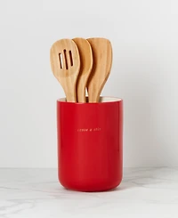 kate spade new york Knock on Wood Apple Crock with Servers 4 Piece Set