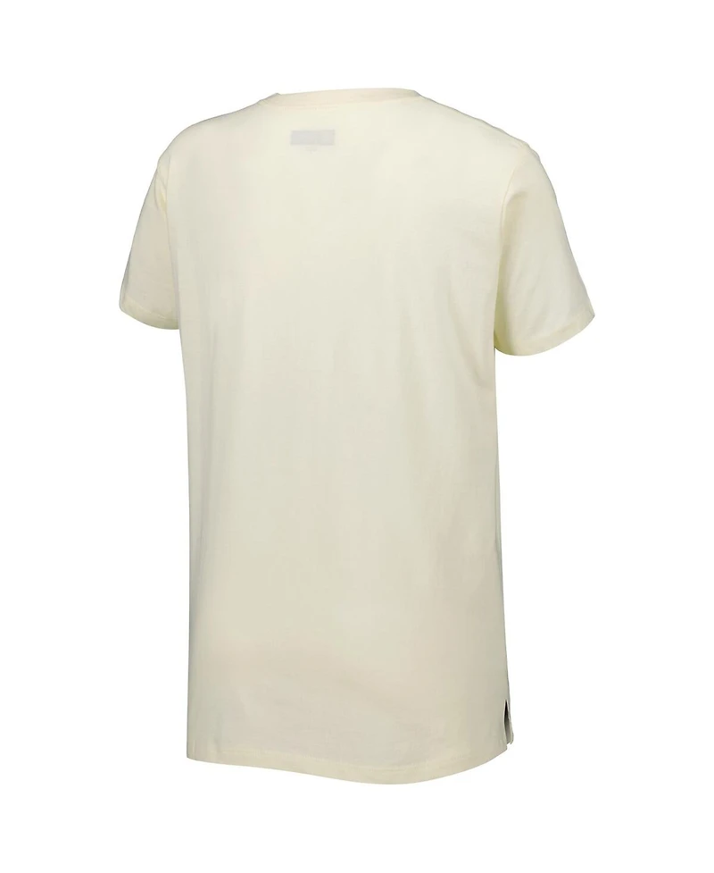 Women's New Era Cream New Orleans Saints Chrome Sideline T-shirt
