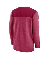 Men's Nike Burgundy Washington Commanders Sideline Lockup Performance Quarter-zip Jacket