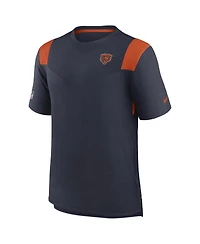 Men's Nike Navy Chicago Bears Sideline Tonal Logo Performance Player T-shirt
