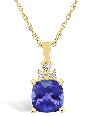 Macy's Tanzanite (2-1/3 Ct. t.w.) and Diamond (1/10 Pendant Necklace