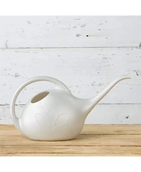 Novelty Indoor Plastic Long Spout Watering Can, White, 0.5 Gallon