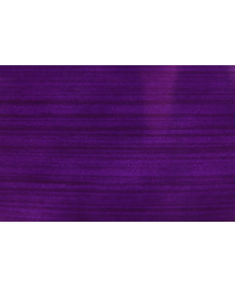 Garden Elements Glazed Brushed Happy Large Plastic Planter Dark Purple 15 Inch