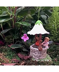 Flower Fairies Secret Garden Baby Apple Blossom w/ Wishing Well