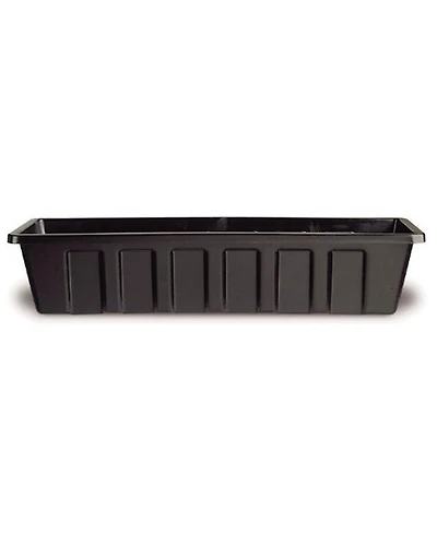 Novelty Manufacturing Polypropylene Flower Box Planter/Liner, Black, 30" L