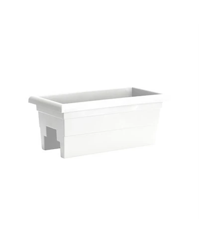 Novelty Countryside Rail Flower Deck Planter White 24 Inch