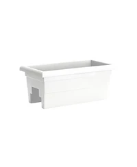 Novelty Countryside Rail Flower Deck Planter White 24 Inch