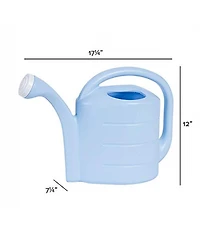 Novelty Deluxe Plastic Watering Can, Sky Blue, 2 Gallons