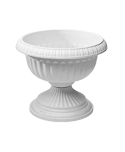 Novelty Poly Grecian Urn, Flower Pot/Planter, Plastic, Stone Color, 18"