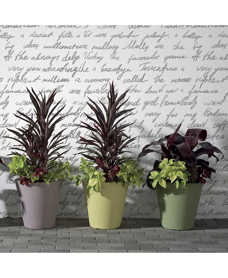 Crescent Garden Madison Planter DoubleWalled Plant Pot 20" Slate