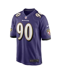 Men's Nike David Ojabo Purple Baltimore Ravens 2022 Nfl Draft Pick Player Game Jersey