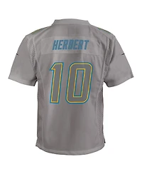 Big Boys Nike Justin Herbert Gray Los Angeles Chargers Atmosphere Game Jersey