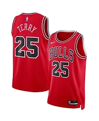 Men's and Women's Nike Dalen Terry Red Chicago Bulls 2022 Nba Draft First Round Pick Swingman Jersey - Icon Edition