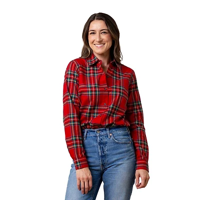 Hope & Henry Women's Poplin Classic Fit Shirt