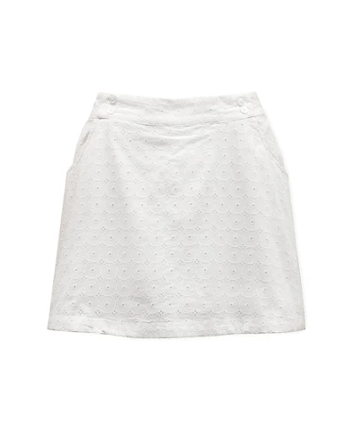Hope & Henry Women's Organic Cotton Eyelet Skort