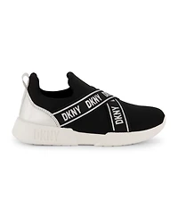 Dkny Toddler Girls Mia Stretch Pull Tag Slip On Sneaker