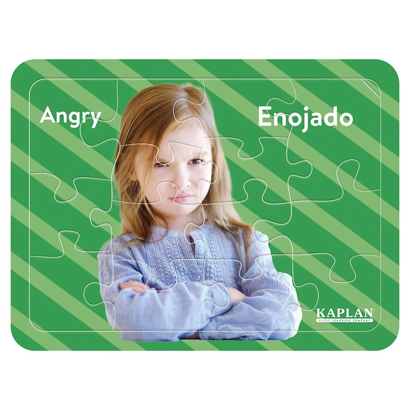 Kaplan Early Learning Photo Real Emotions Puzzles of Children - Set of 8