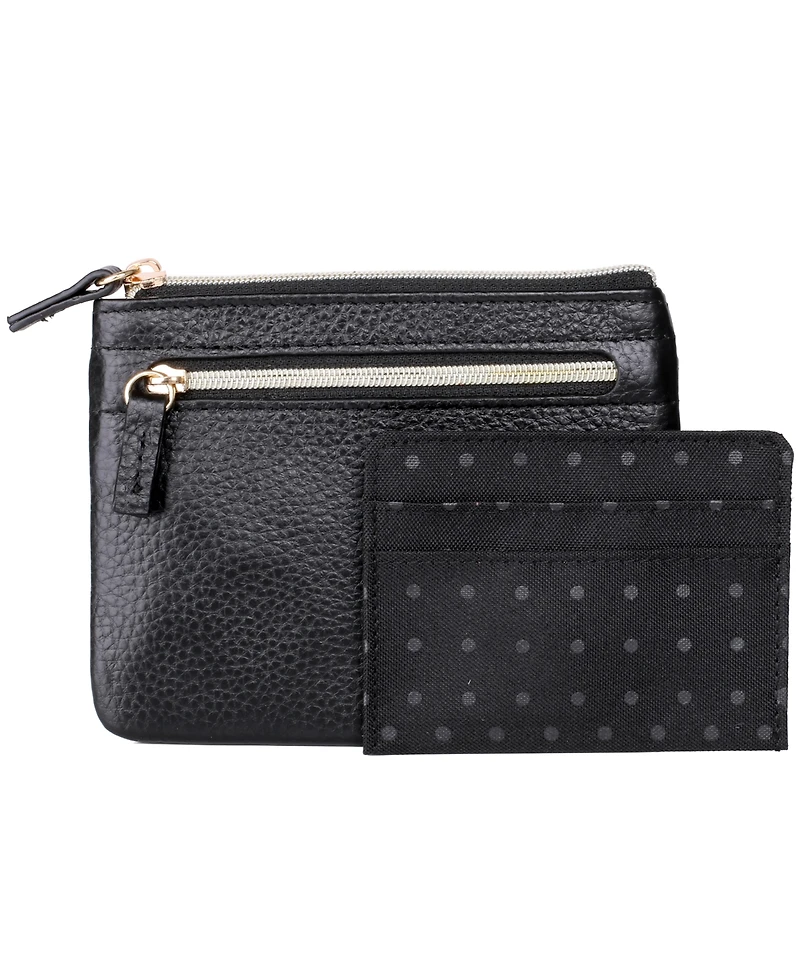 Dopp Women's Pik-Me-Up Large I.d. Coin, Card Case Wallet