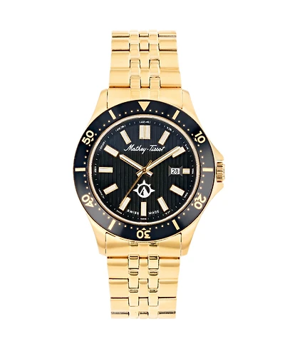 Mathey-Tissot Men's Expedition Collection Three Hand Date Stainless Steel Bracelet Watch