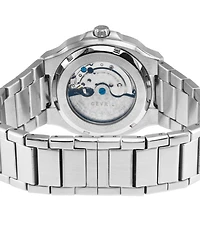 GV2 by Gevril Men's Potente Automatic Silver-Tone Stainless Steel Bracelet Watch 40mm