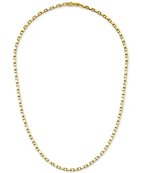 Elongated Box Link 20" Chain Necklace (3mm) in 14k Gold