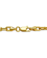 Paperclip Link Chain Bracelet in 14k Gold 7-1/2"