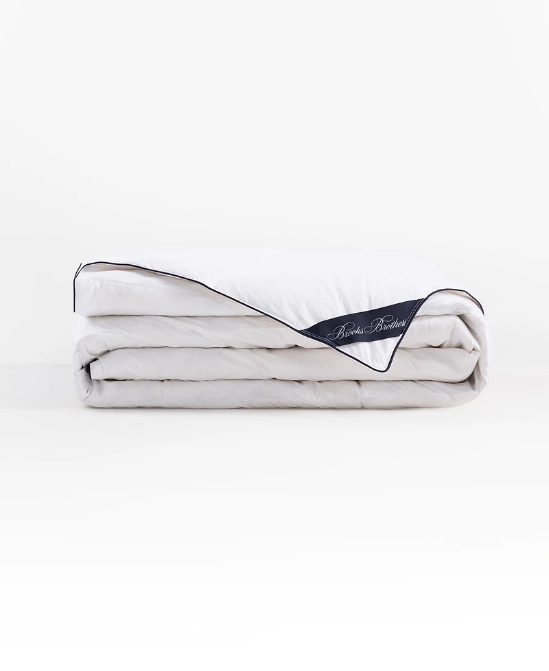 Brooks Brothers Goose Feather & Down Filled Comforter, Queen
