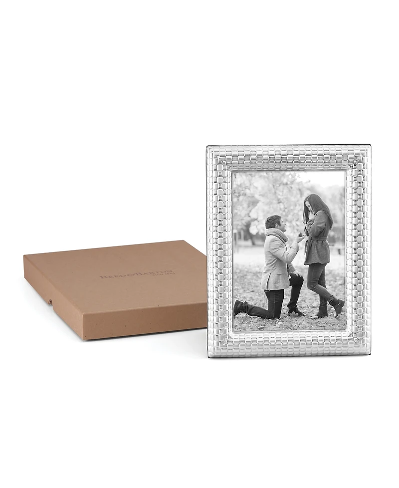 Reed & Barton Watchband Silver Photo Frame, 5" x 7"