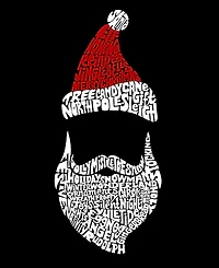 La Pop Art Men's Santa Claus Word T-shirt