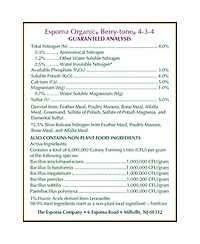 Espoma Organic All-Natural Plant Food Berry-Tone, 4lb