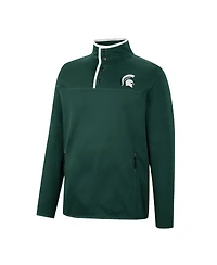 Men's Colosseum Green Michigan State Spartans Rebound Quarter-Snap Jacket